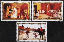 Corée Du Nord 1984 The 150th Anniversary Of The Birth Of Edgar Degas, Stampworld N° 2574 à 2576 Série Complète - Korea (Nord-)