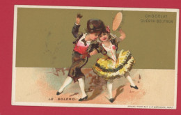 Chocolat Guérin Boutron, Jolie Chromo Lith. Vallet Minot, Danses, Personnages, Le Boléro - Guerin Boutron