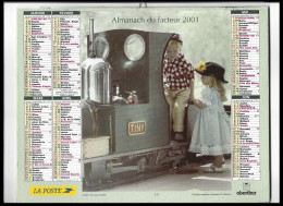 Almanach  Calendrier  P.T.T  - La Poste - 2001 - Enfants - Andere & Zonder Classificatie