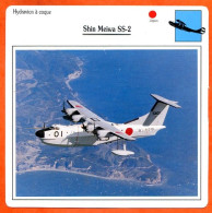 Fiche Aviation Shin Meiwa SS 2  / Hydravion à Coque Avion Japon Avions - Vliegtuigen