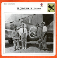 Fiche Aviation QUINTUPLE DE LE GLOAN / Avion Grands Combats Aeriens France Grands Combats - Vliegtuigen