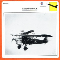 Fiche Aviation Gloster GORCOCK  / Avion Chasseur  UK  Avions - Vliegtuigen