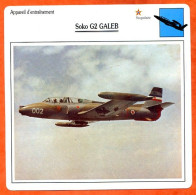 Fiche Aviation Soko G2 GALEB   Avion D'entrainement  Yougoslavie Avions - Vliegtuigen