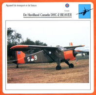 Fiche Aviation De Havilland Canada DHC 2 BEAVER / Avion Transport Et Liaison    Avions - Vliegtuigen