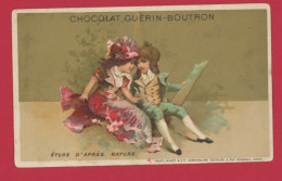 Chocolat Guérin Boutron, Jolie Chromo Lith. Vallet Minot, Personnages, Danses D'après Nature - Guérin-Boutron