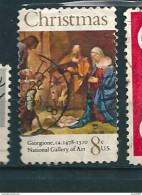 N° 942 Christmas, Giorgione, National Gallery Of Art Noël, "Adoration Des Bergers" Timbre Etats-Unis (1971) Oblitéré USA - Used Stamps