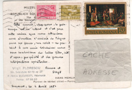 Timbres , Stamps " Train , Voiture Postale ; Tableau De TH Aman " Sur CP , Carte , Postcard Du 04/04/82 ( Pli Angle ) - Brieven En Documenten