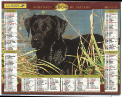 Almanach  Calendrier  P.T.T  - La Poste - 2000 - Chien - Sonstige & Ohne Zuordnung