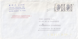 Enveloppe Oblitérée  F.B.F P V B A   1980 - Storia Postale