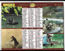 Almanach  Calendrier  P.T.T  - La Poste - 2000 -  Peche Et Chasse - Autres & Non Classés