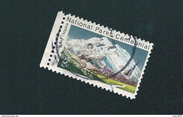 N° 954 100 Ans Des Parcs Nationaux : Mont MacKinley Timbre Etats-Unis (1972) Oblitéré  USA - Usados