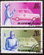 Corée Du Nord 1989 Emergency  Stampworld N° 3147 Et 3148 - Corée Du Nord