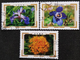 Corée Du Nord 1989 Mountain Flowers  Stampworld N° 3163_3164_3166 - Korea (Nord-)