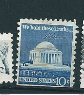 N° 1008 A Mémorial De Jefferson USA - "We Hold These Truth...", Jefferson 10c.,  Timbre Etats-Unis (1973) Oblitéré USA - Used Stamps