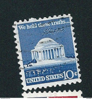 N° 1008 A Mémorial De Jefferson USA - "We Hold These Truth...", Jefferson 10c.,  Timbre Etats-Unis (1973) Oblitéré USA - Gebraucht