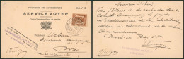 Carte-correspondance De Service (Mod. N°15) + N°424 Expédié De St-Hubert (1938) > Bra (sévicourt) - Franchigia