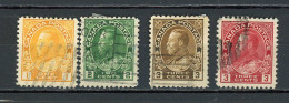 CANADA : GEORGE V - N° Yvert 108+109+110+111  Obli. - Used Stamps