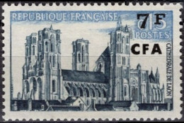 REUNION CFA Poste 347 ** MNH Cathédrale Cathedral Dom De Laon - Oblitérés