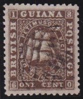British  Guiana         .   SG    .    41  (2 Scans)  ,  Perf.  12   .    Thin Paper    .     O      .    Cancelled - Guayana Británica (...-1966)