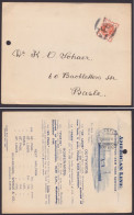 MiNr 86, EF, Dek. Drucksache "American Line", 1898 In Die Schweiz, Marke Mit Pass. Perfin - Cartas & Documentos