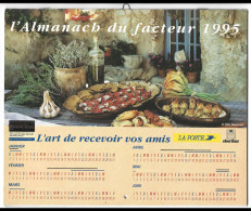 Almanach  Calendrier  P.T.T  - La Poste - 1995 -  L'art De  Recevoir Vos Amis - Avec Recettes Interieures - Otros & Sin Clasificación