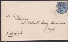 MiNr 89, EF "Belfast", 1898 In Die Schweiz, Ankunft - Storia Postale