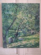 Fernand PROUST (XXème) Huile Sur Toile "Parc Jouvet  à  Valence " Juillet 1981 - Oils