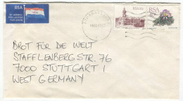 Cover South Africa 1990 Johannesburg City Hall Pietermaritzburg Frithia Pulchra - Brieven En Documenten