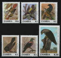 Sambia 1991 - Mi-Nr. 544-549 ** - MNH - Vögel / Birds - Zambie (1965-...)
