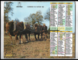 Almanach  Calendrier  P.T.T  - La Poste - 1992  -  Labourage - Autres & Non Classés