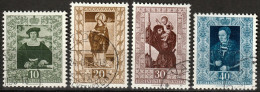 Liechtenstein 1953: Gemäldeserie IV Zu 255-258 Mi 311-314 Yv 273-276 Mit Eck-Stempel VADUZ (Zumstein CHF 80.00) - Gebraucht