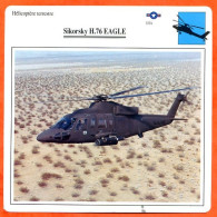 Fiche Aviation Sikorsky H 76 EAGLE  / Hélicoptère Terrestre USA  Avions - Avions