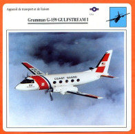 Fiche Aviation Grumman G 159 GULFSTREAM I / Avion Transport Et Liaison USA Avions - Avions