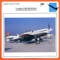 Fiche Aviation Cavalier F 51D MUSTANG  / Avion Attaque Et Appui  USA  Avions - Avions