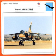 Fiche Aviation Dassault MIRAGE F1AZ   / Avion Attaque Et Appui France Avions - Avions