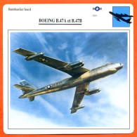 Fiche Aviation BOEING B 47A Et B 47B / Avion Bombardier Lourd USA Avions - Avions