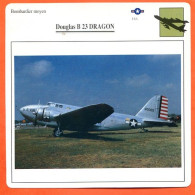 Fiche Aviation Douglas B 23 DRAGON  / Avion Bombardier Moyen USA  Avions - Avions