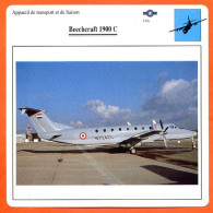 Fiche Aviation Beechcraft 1900 C / Avion Transport Et Liaison USA Avions - Avions