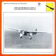 Fiche Aviation ANF LES MUREAUX 120 N3  / Avion Reconnaissance Et Observation France  Avions - Aviones