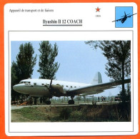 Fiche Aviation Ilyushin II 12 COACH  / Avion Transport Et Liaison URSS Avions - Avions