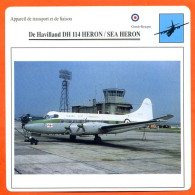 Fiche Aviation De Havilland DH 114 HERON  SEA HERON / Avion Transport Et Liaison UK  Avions - Aviones