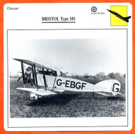 Fiche Aviation BRISTOL Type 101  / Avion Chasseur UK Avions - Aviones