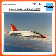 Fiche Aviation McDonnell Douglas BAe T45 A GOSHAWK  / Avion Appareil D'entrainement USA Avions - Flugzeuge