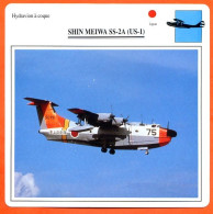 Fiche Aviation Hydravion à Coque SHIN MEIWA SS 2A  US 1  / Japon  Avions - Flugzeuge