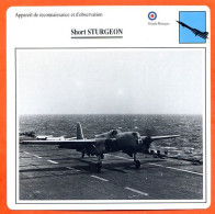 Fiche Aviation Short STURGEON   / Avion Reconnaissance Et Observation UK  Avions - Airplanes