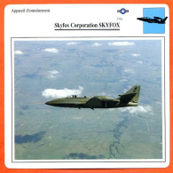 Fiche Aviation Skyfox Corporation SKYFOX / Avion Appareil D'entrainement USA Avions - Aviones