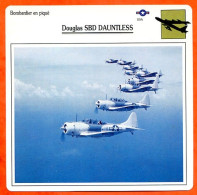 Fiche Aviation Douglas SBD DAUNTLESS  / Avion Bombardier En Piqué  USA  Avions - Flugzeuge