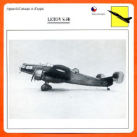 Fiche Aviation LETOV S 50  / Avion Attaque Et Appui  Tchecoslovaquie  Avions - Flugzeuge