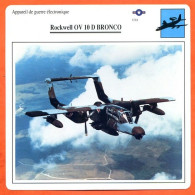 Fiche Aviation Rockwell OV 10 D BRONCO  / Avion De Guerre électronique USA Avions - Aviones