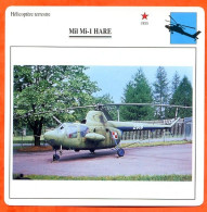 Fiche Aviation Mil Mi 1 HARE / Hélicoptère Terrestre URSS Avions - Vliegtuigen